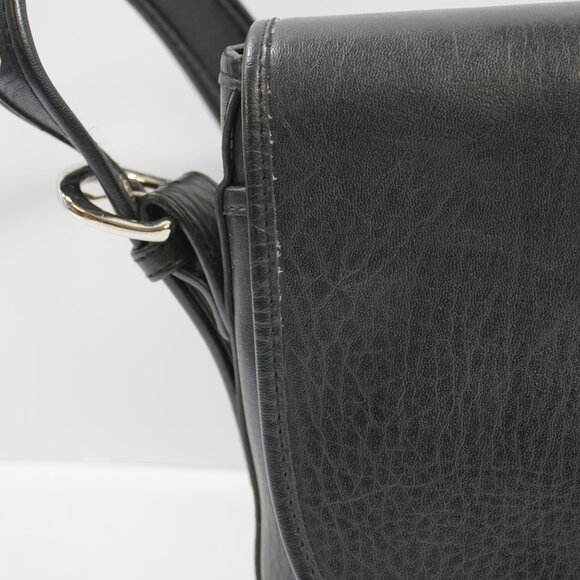 Coach Sonoma Black Pebbled Leather Large Flap Crossbody Bag - Picture 4 of 16